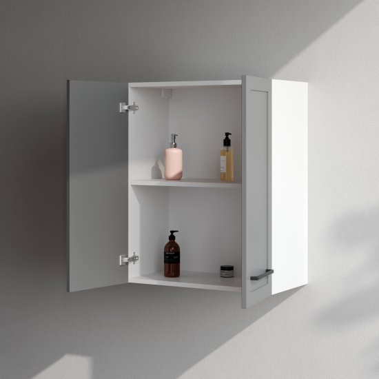 Комплект фасадов для пенала подвесного AM.PM Force M9FFCM0602GM 70x30 см МДФ цвет серый 2 шт