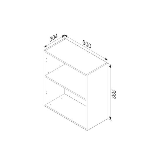 Корпус пенала подвесного AM.PM Force M9FCCUX0602WM 70x60x32 см цвет белый матовый