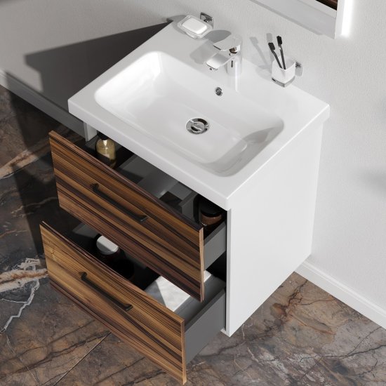 Корпус тумбы подвесной AM.PM Force M9FCFUX0602WM 66x57x44.6 см цвет белый матовый