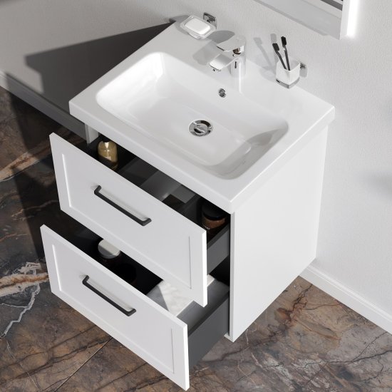 Корпус тумбы подвесной AM.PM Force M9FCFUX0602WM 66x57x44.6 см цвет белый матовый