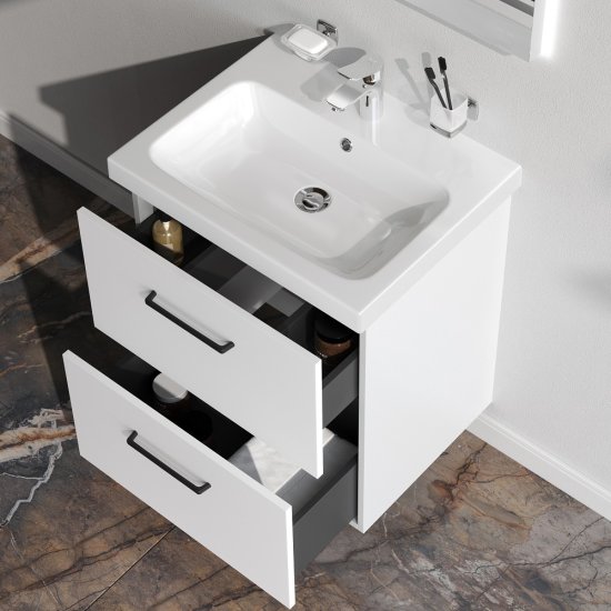 Корпус тумбы подвесной AM.PM Force M9FCFUX0602WM 66x57x44.6 см цвет белый матовый