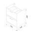 Корпус тумбы подвесной AM.PM Force M9FCFUX0602WM 66x57x44.6 см цвет белый матовый