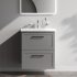 Комплект фасадов для тумбы AM.PM Force M9FFFM0602GM 33x57 см МДФ цвет серый 2 шт