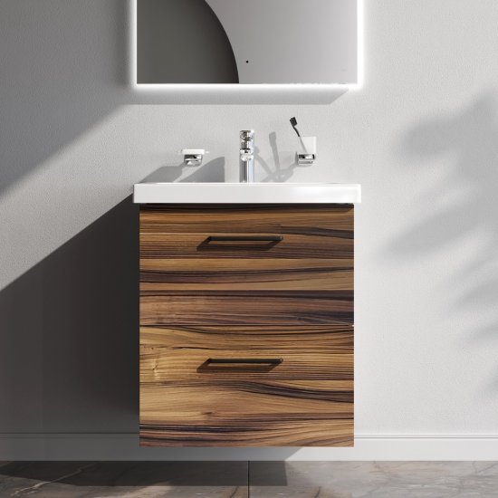 Комплект фасадов для тумбы AM.PM Force M9FFFF0602HF 33x57 см влагостойкая ЛДСП цвет коричневый 2 шт