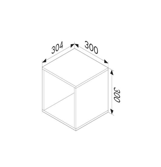 Ниша подвесная AM.PM Force M9FOH0300WM 30x30x32 см цвет белый матовый