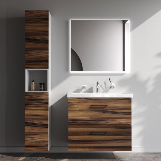 Комплект фасадов для тумбы AM.PM Force M9FFFF0802HF 33x76.5 см влагостойкая ЛДСП цвет коричневый 2 шт