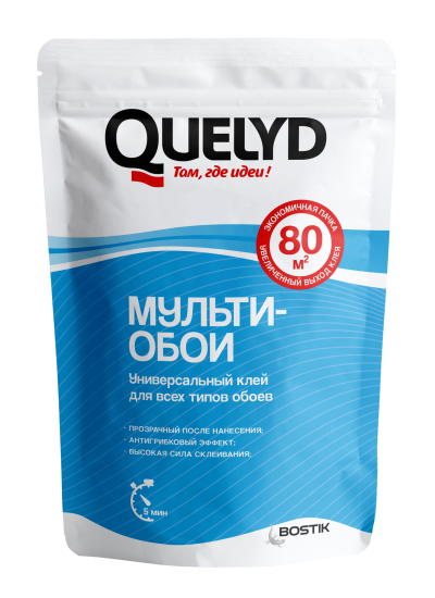 Клей для флизелиновых обоев Quelyd Мульти-обои 80 м²