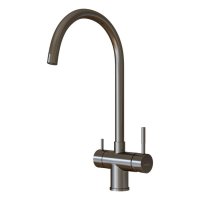 Смеситель для кухни Mixline MLSS-0326 графит с высоким изливом с подключением к фильтру (553826)