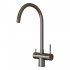 Смеситель для кухни Mixline MLSS-0326 графит с высоким изливом с подключением к фильтру (553826)