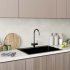Смеситель для кухни Mixline MLSS-0326 графит с высоким изливом с подключением к фильтру (553826)