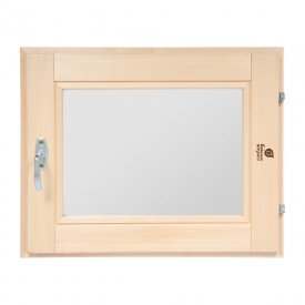 Окно деревянное Банные штучки 400х500х70 мм 1 створка поворотная