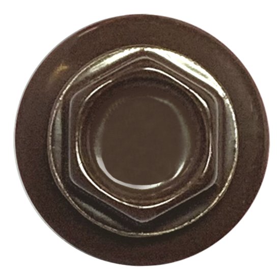 Саморезы кровельные по дереву DILWIS с пресс-шайбой со сверлом RAL 8017 4.8x51 мм 60 шт.