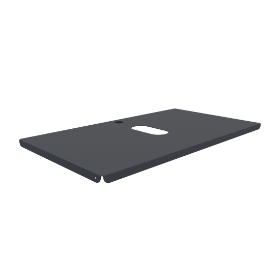 Столешница в ванную KONSENSA Бруклин 75x44 см сталь цвет черный