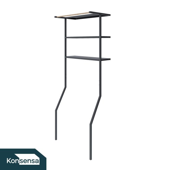 Стеллаж для стиральной машины KONSENSA Бруклин 66x38x171 см цвет черный