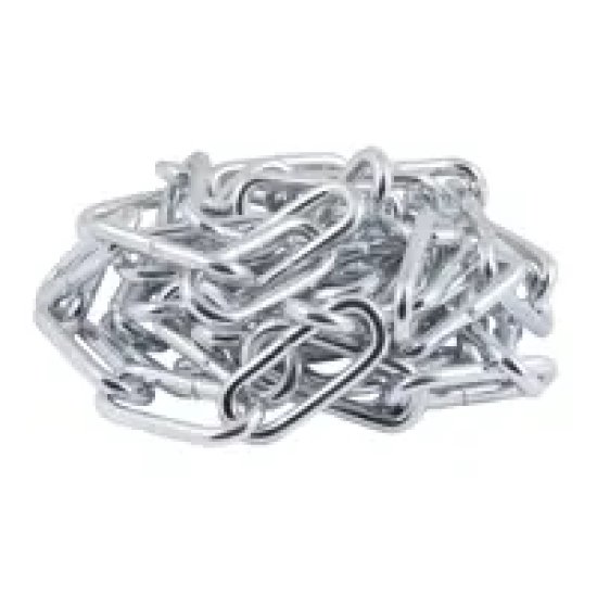 Цепь 6 мм длиннозвенная 2.5 м оцинкованная сталь рабочая нагрузка 224 кг