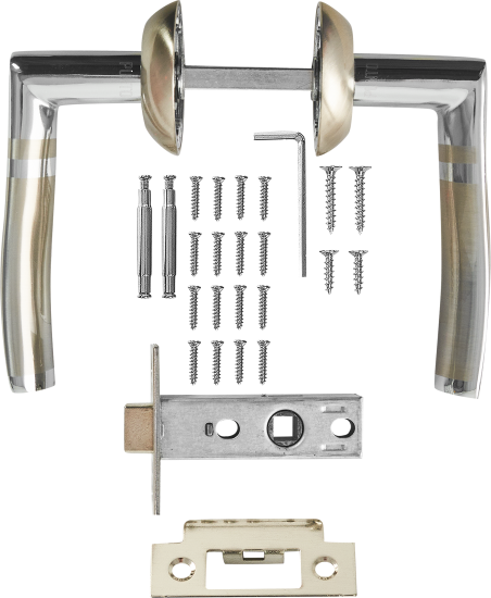 Дверные ручки Punto Jet без запирания комплект цвет никель/хром
