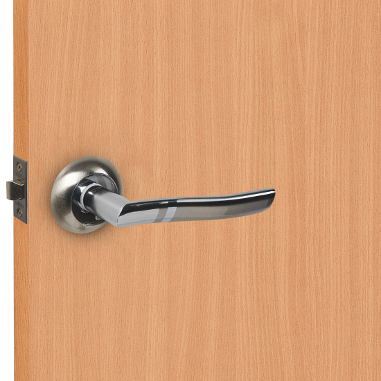 Дверные ручки Punto Jet без запирания комплект цвет никель/хром