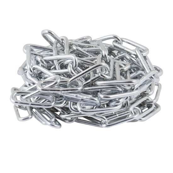 Цепь 5 мм длиннозвенная 10 м оцинкованная сталь рабочая нагрузка 160 кг