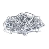 Цепь 2 мм длиннозвенная 2.5 м оцинкованная сталь рабочая нагрузка 25 кг