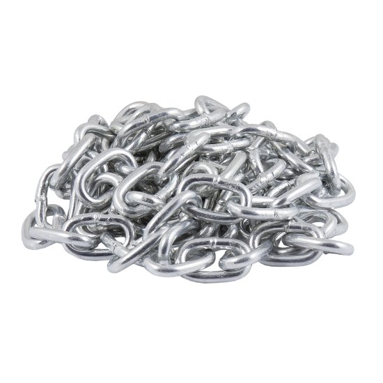 Цепь 6 мм короткозвенная 2.5 м оцинкованная сталь рабочая нагрузка 350 кг