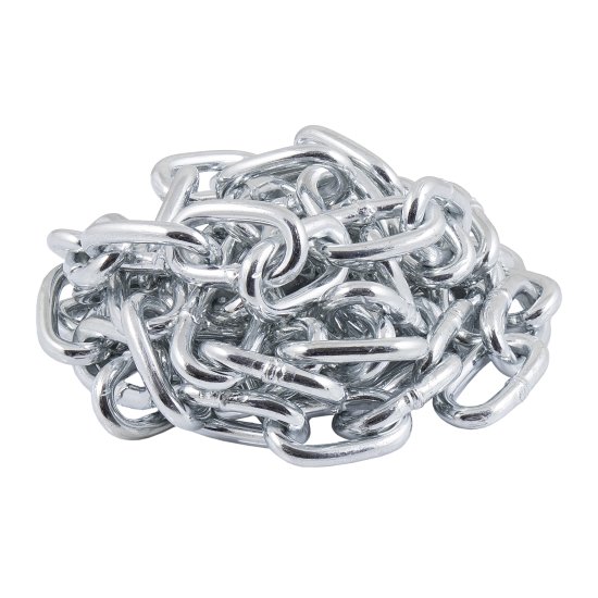 Цепь 8 мм короткое звено 2.5 м сталь оцинкованная