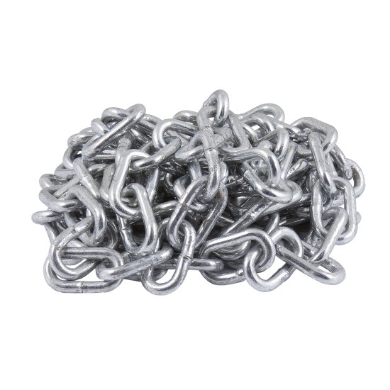 Цепь 5 мм короткозвенная 2.5 м оцинкованная сталь рабочая нагрузка 250 кг