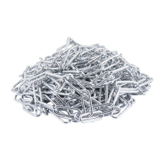 Цепь 3 мм длиннозвенная 10 м оцинкованная сталь рабочая нагрузка 55 кг