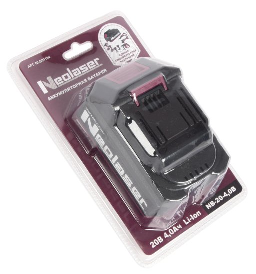 Аккумулятор Neolaser NB-20-4, 20 В Li-ion 4 Ач