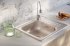 Мойка для кухни врезная ЕС-296 58x50 см глубина чаши 16 см нержавеющая сталь цвет серебристый