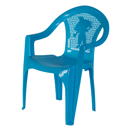 Кресло 38x35x53.5 см полипропилен голубой