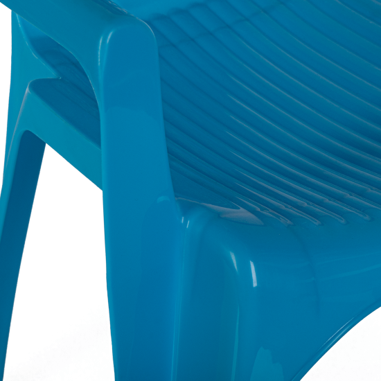 Кресло 38x35x53.5 см полипропилен голубой