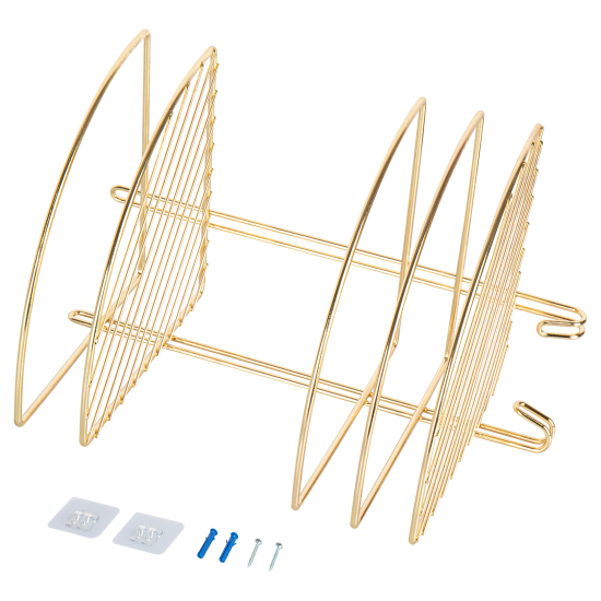 Полка для душа ProfFero С27460 угловая 2 яруса цвет золотой