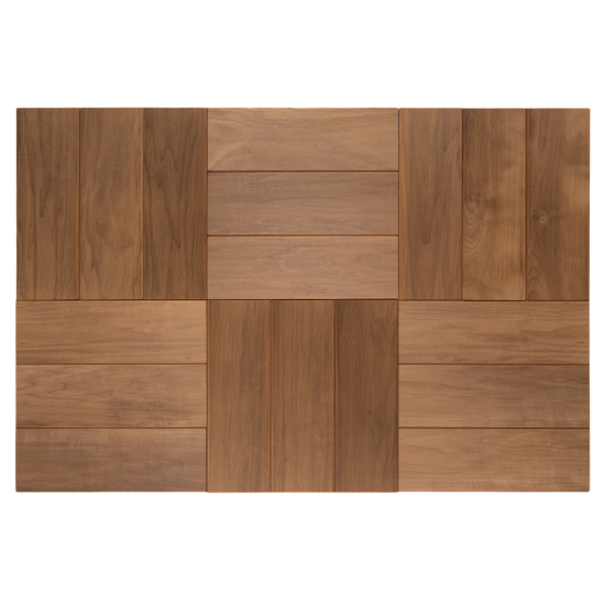 Плитка деревянная Термо береза Экстра Браун 327x109x7 мм 22 шт.