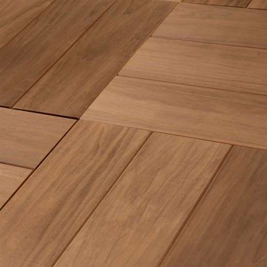 Плитка деревянная Термо береза Экстра Браун 327x109x7 мм 22 шт.