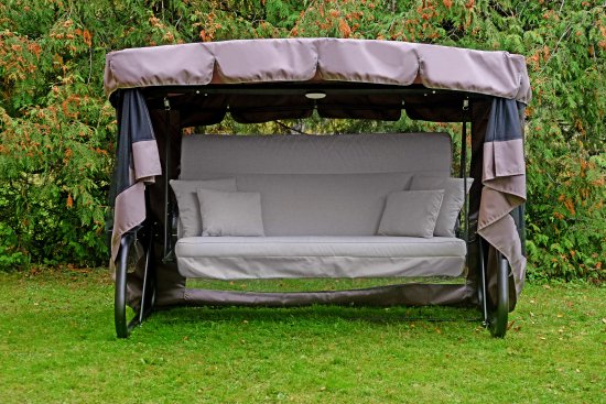 Качели садовые Naterial Moneron 4-х местные до 480 кг серый