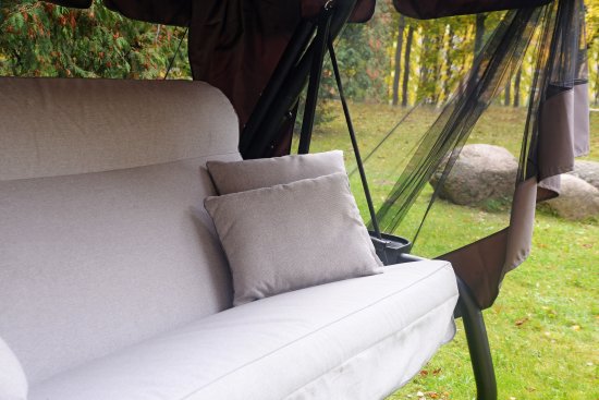 Качели садовые Naterial Moneron 4-х местные до 480 кг серый