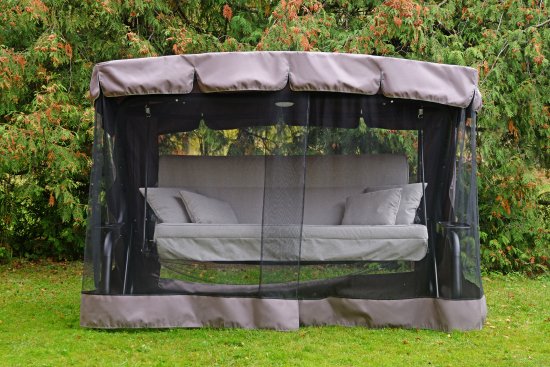 Качели садовые Naterial Moneron 4-х местные до 480 кг серый