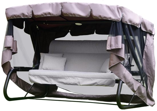 Качели садовые Naterial Moneron 4-х местные до 480 кг серый