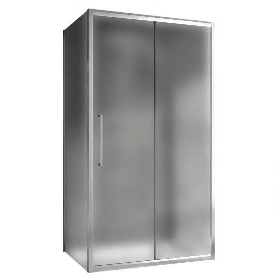 Душевой уголок Abber Schwarzer Diamant хром 170х70х195 см прямоугольник стекло матовое 6 мм (AG30170MH-S70M-S70M)