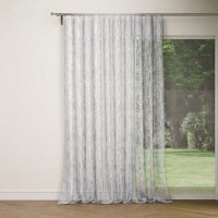 Тюль на ленте Дайан 250x260 см полосы цвет белый