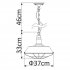 Светильник подвесной Arte Lamp Pandora E27 60 Вт 2 кв.м (A9183SP-1BK)
