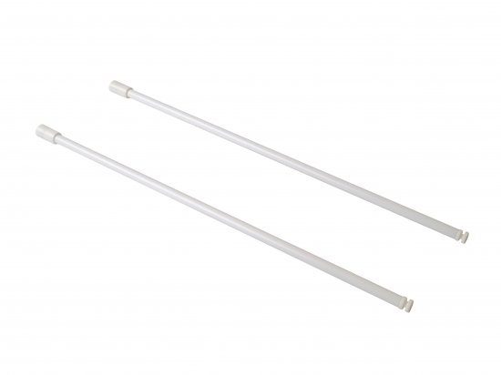 Рейлинг продольный 450 мм, алюминий, цвет белый