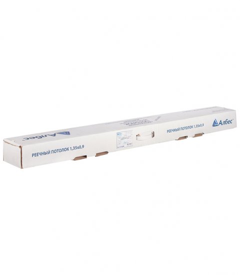 Реечный потолок Албес 1,35х0,9 м 100AS белый жемчуг комплект