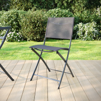 Стул Naterial Emys Origami складной 52x42x83 см сталь темно-серый