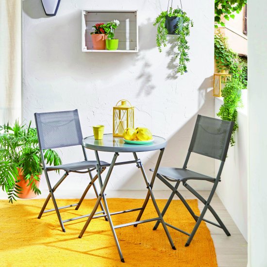 Стул Naterial Emys Origami складной 52x42x83 см сталь темно-серый