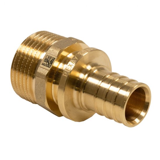 Соединитель прямой Рехау латунный 25 мм х 1/2 НР(ш) (11097091001)