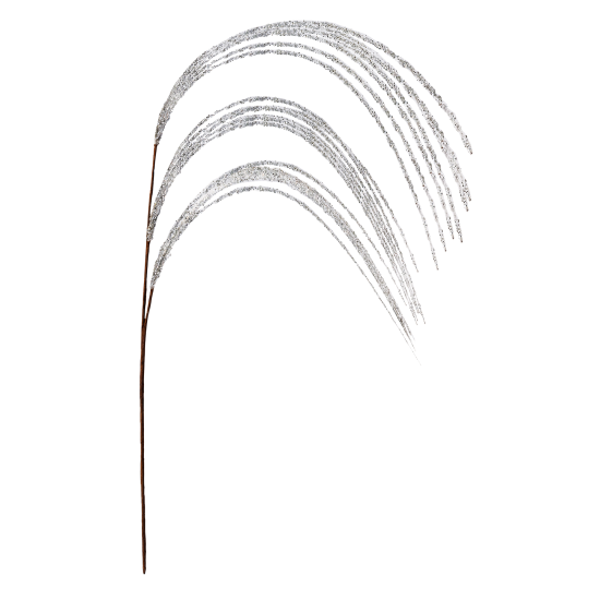 Изделие декоративное Ветка 97x10 см серебро