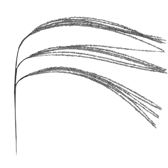 Изделие декоративное Ветка 97x10 см серебро