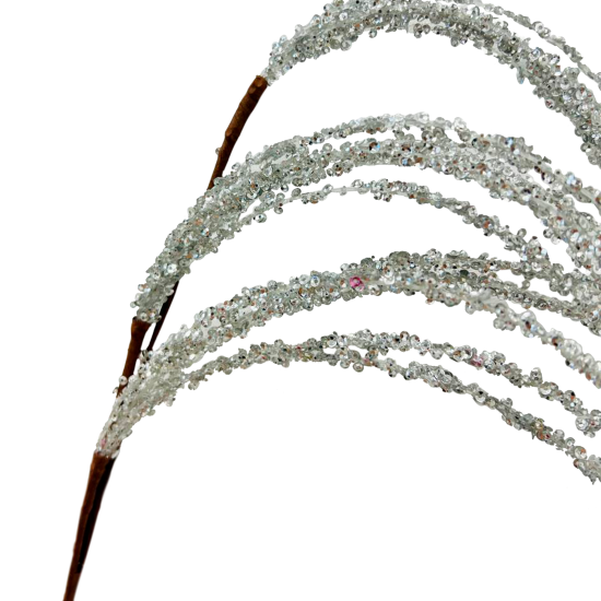 Изделие декоративное Ветка 97x10 см серебро