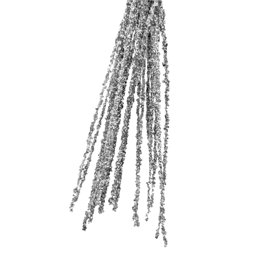 Изделие декоративное Ветка 97x10 см серебро